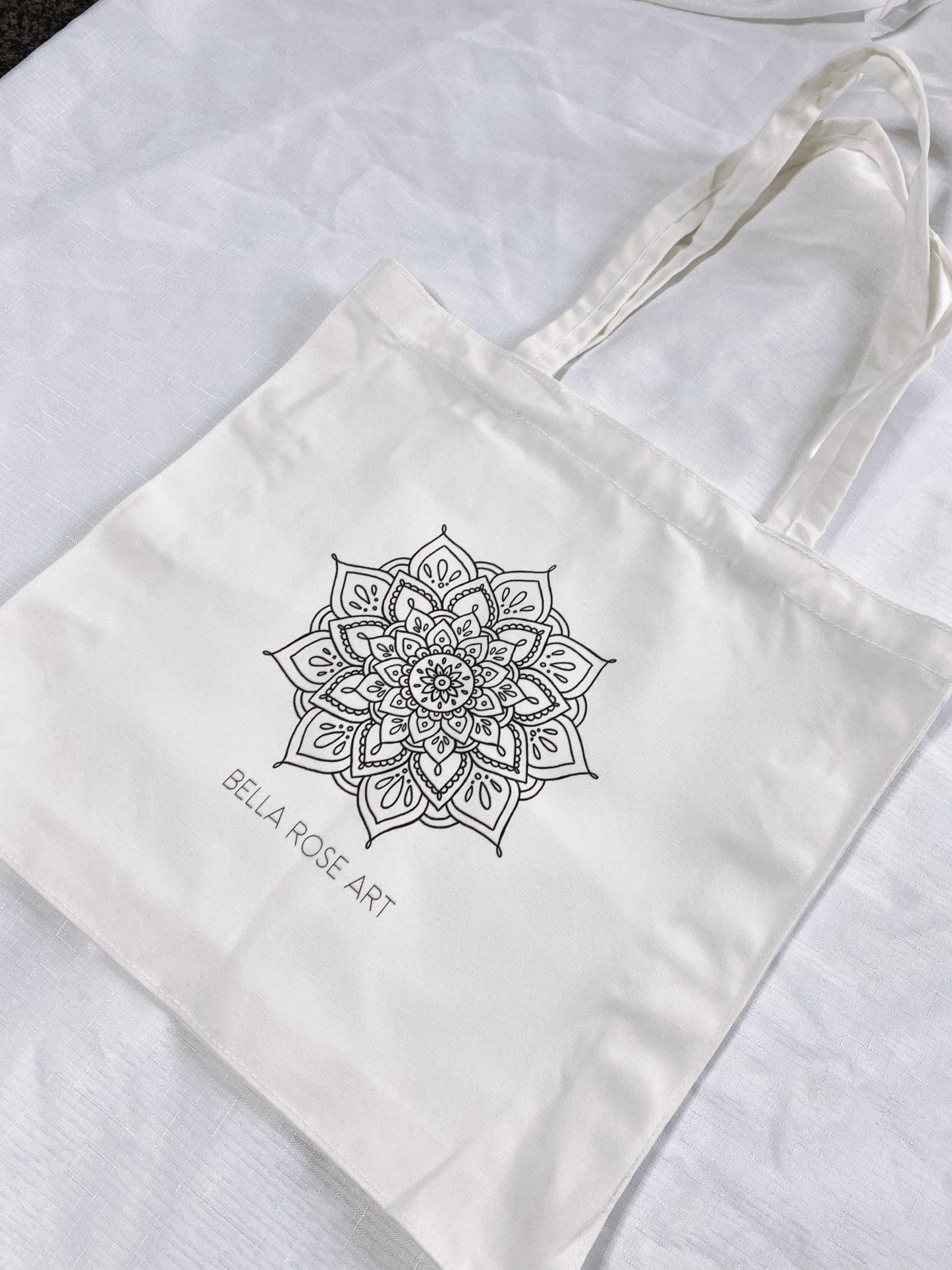 Peace mandala tote bag