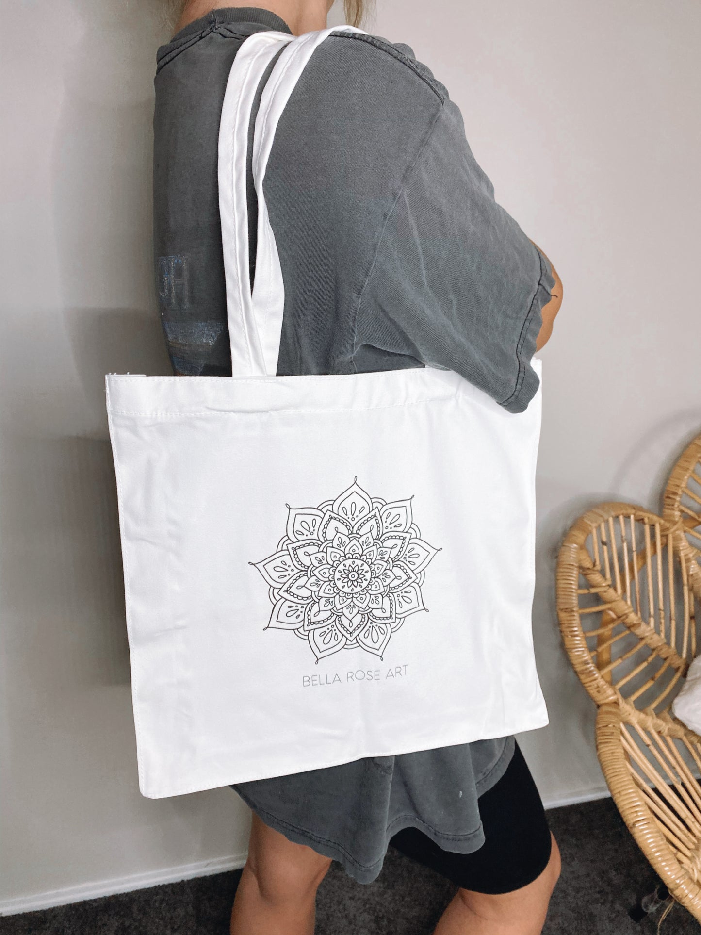 Peace mandala tote bag