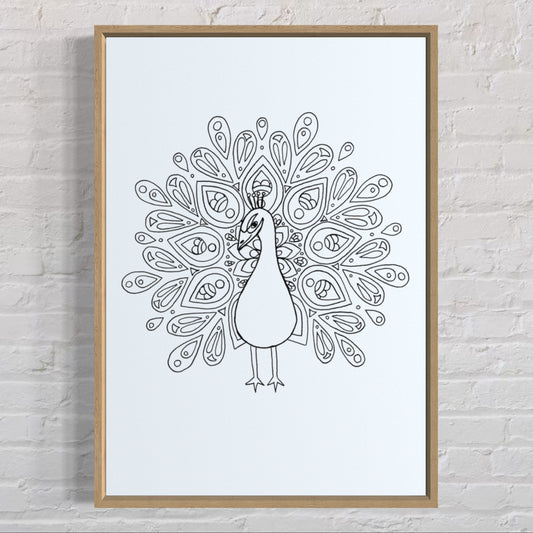 Peacock print